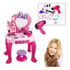 Juguete Tocador Infantil Princesa con Taburete, Luces y Sonido + Accesorios 4