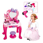 Juguete Tocador Infantil Princesa con Taburete, Luces y Sonido + Accesorios 5