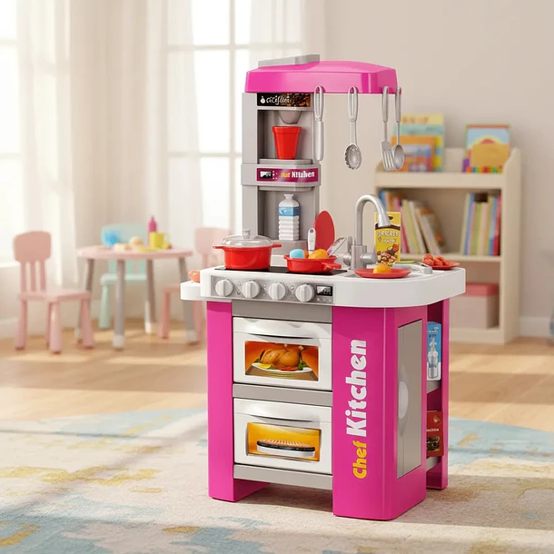Cocina De Juguete Modern Kitchen Con Luz, Sonido 49pcs 2