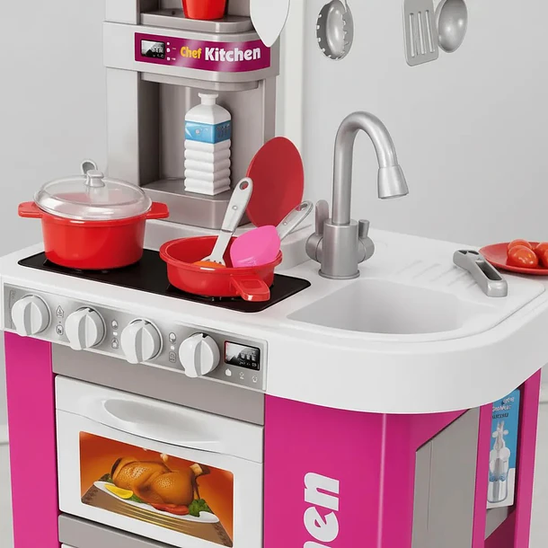 Cocina De Juguete Modern Kitchen Con Luz, Sonido 49pcs 5