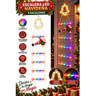 Luces Navideñas Solar Escalera Viejito Pascuero 5 Escalones 3