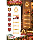Luces Navideñas Solar Escalera Viejito Pascuero 5 Escalones 4