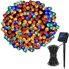 Luces Guirnalda Navidad Solares 100 Led 12m Decoracion 2