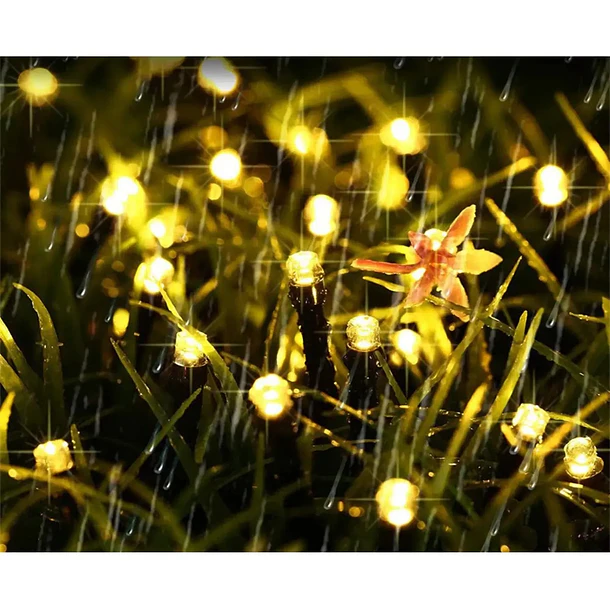 Luces Guirnalda Navidad Solares 100 Led 12m Decoracion 4