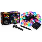 Guirnalda De Luces Solar Led Esferas Cristal 5 Metros 30 Led 2