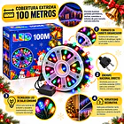 Luces Navideñas Led 100 Metros En Carrete Enchufe Nacional 6