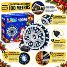 Luces Navideñas Led 100 Metros En Carrete Enchufe Nacional 4