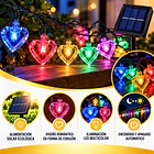 Luces Navidad Guirnalda Led Solares De 6.5 Metros Multicolor 2