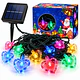Luces Navidad Guirnalda Led Solares De 6.5 Metros Multicolor