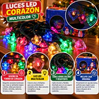 Luces Navidad Guirnalda Led Solares De 6.5 Metros Multicolor 3