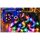 Luces Navidad Guirnalda Led Solares De 6.5 Metros Multicolor 6