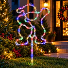 Estaca Navideña Led Multicolor 77cm Adorno Jardín 7