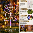 Estaca Navideña Led Multicolor 77cm Adorno Jardín 9