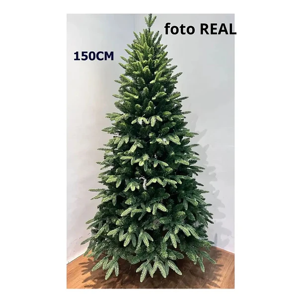 Árbol De Navidad Artificial Pino Clásico 150cm Base Metálica 3