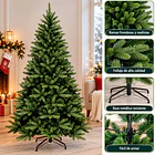 Árbol De Navidad Artificial Pino Clásico 150cm Base Metálica 6