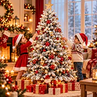Árbol De Navidad Artificial Nevado 150 Cm Pino De Lujo 4