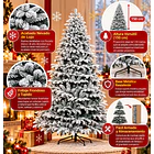 Árbol De Navidad Artificial Nevado 150 Cm Pino De Lujo 5