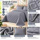 Cubrecama + 2 Fundas Acolchado Hipoalergénico 230x250 2p 9