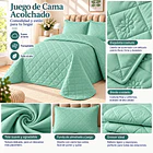 Cubrecama + 2 Fundas Acolchado Hipoalergénico 230x250 2p 7