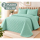 Cubrecama + 2 Fundas Acolchado Hipoalergénico 230x250 2p 8