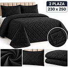 Cubrecama + 2 Fundas Acolchado Hipoalergénico 230x250 2p 2