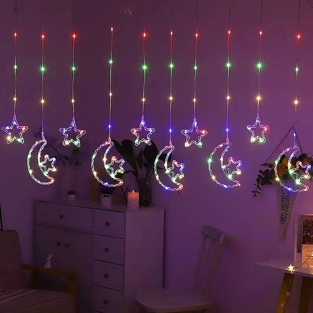 Guirnaldas De Luces Led Solar 3 Metros Figuras Navideñas 3