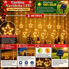 Guirnaldas De Luces Led Solar 3 Metros Figuras Navideñas 7