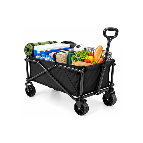Carrito  Plegable 80 Litros con Ruedas Giratorias y Mango  Ergonómico