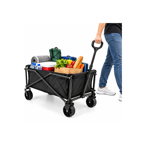 Carrito  Plegable 80 Litros con Ruedas Giratorias y Mango  Ergonómico 2