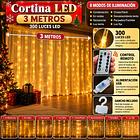 Cortina De Luces Led 3 Metros 300 Led Usb Control Remoto 7