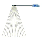 Luces Cascada Led Con Anillo Para Árbol De Navidad 1.6m 1
