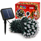 Luces Led Navidad Solar Guirnaldas Decorativas De 30 Metros 1
