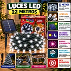 Luces De Navidad Led Blanco Frio Guirnalda Led De 22 Metros 3