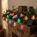 Luces Navidad Figuras Guirnalda Led Solares De 6.5 Metros 4