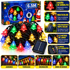 Luces Navidad Figuras Guirnalda Led Solares De 6.5 Metros 9