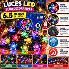Luces Navidad Figuras Guirnalda Led Solares De 6.5 Metros 10