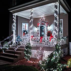 Luces Solares Navideñas 12m Guirnalda Exterior Blanco Frio 4