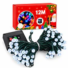 Luces Solares Navideñas 12m Guirnalda Exterior Blanco Frio 1