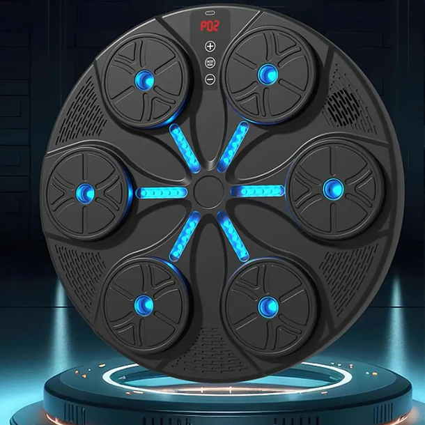 Máquina De Boxeo Inteligente Con Música Bluetooth Y Guantes 3