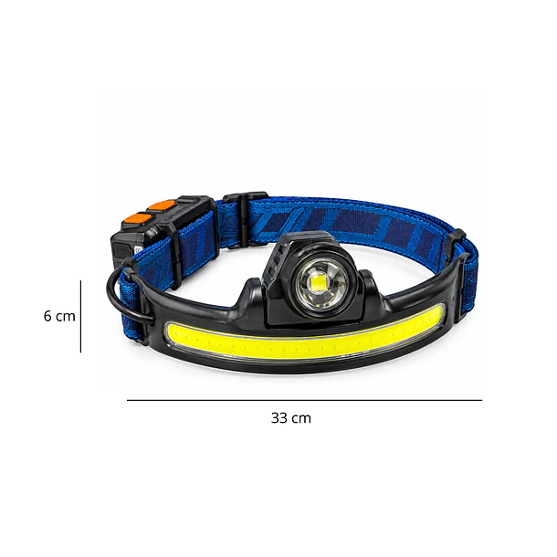 Linterna Frontal LED y COB Recargable IRM: Potencia y Versatilidad Manos Libres 2