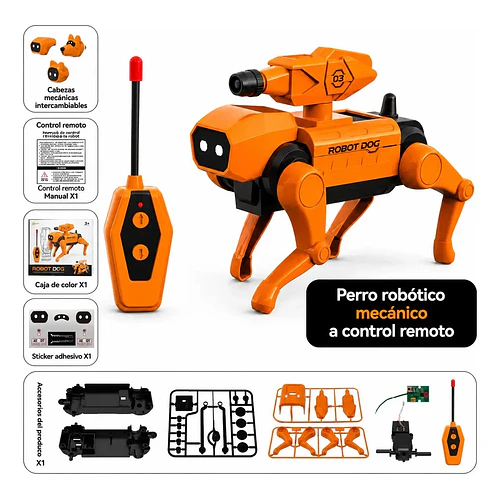 Perro Robot A Control Remoto Diy Para Armar Interactivo +3
