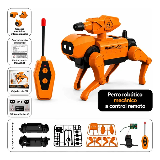 Perro Robot A Control Remoto Diy Para Armar Interactivo +3 1