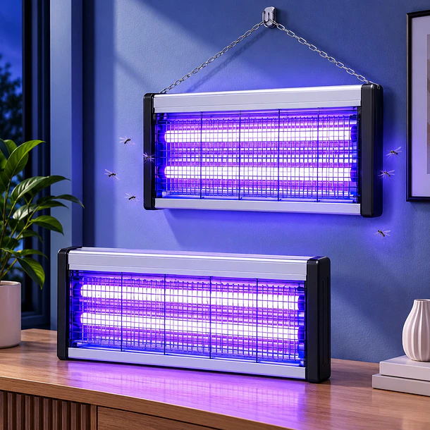 Lámpara Mata Insectos Led 10w Trampa Malla Eléctrica A10 4