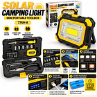 Linterna Reflector Solar Camping Con Caja De Herramientas 5