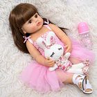 Muñeca Bebé Reborn Realista En Vinilo Termoplástico 50cm 5