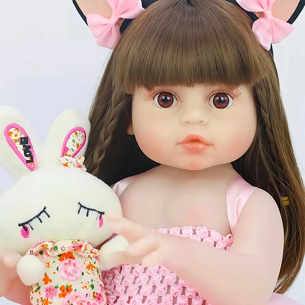 Muñeca Bebé Reborn Realista En Vinilo Termoplástico 50cm 6