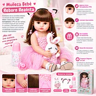 Muñeca Bebé Reborn Realista En Vinilo Termoplástico 50cm 3