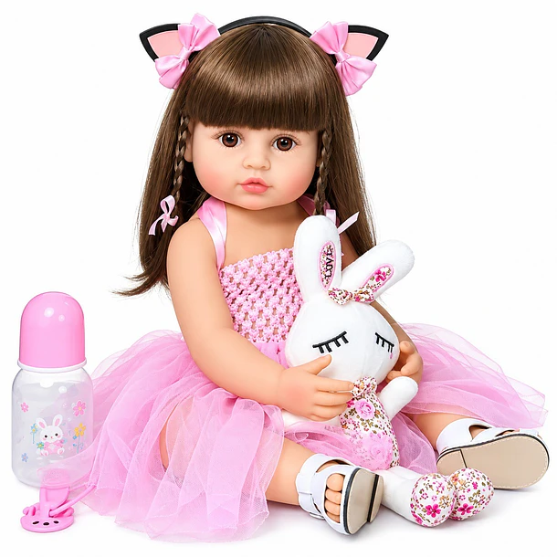 Muñeca Bebé Reborn Realista En Vinilo Termoplástico 50cm 1