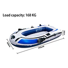 Bote Inflable Para 2 Personas 195x100cm Carga 168kg Jr-200 2