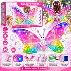 Alas De Mariposa Con Luz Música Y Burbujas Juguetes Disfraz 4
